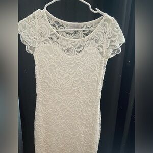 White Lace Dress Small